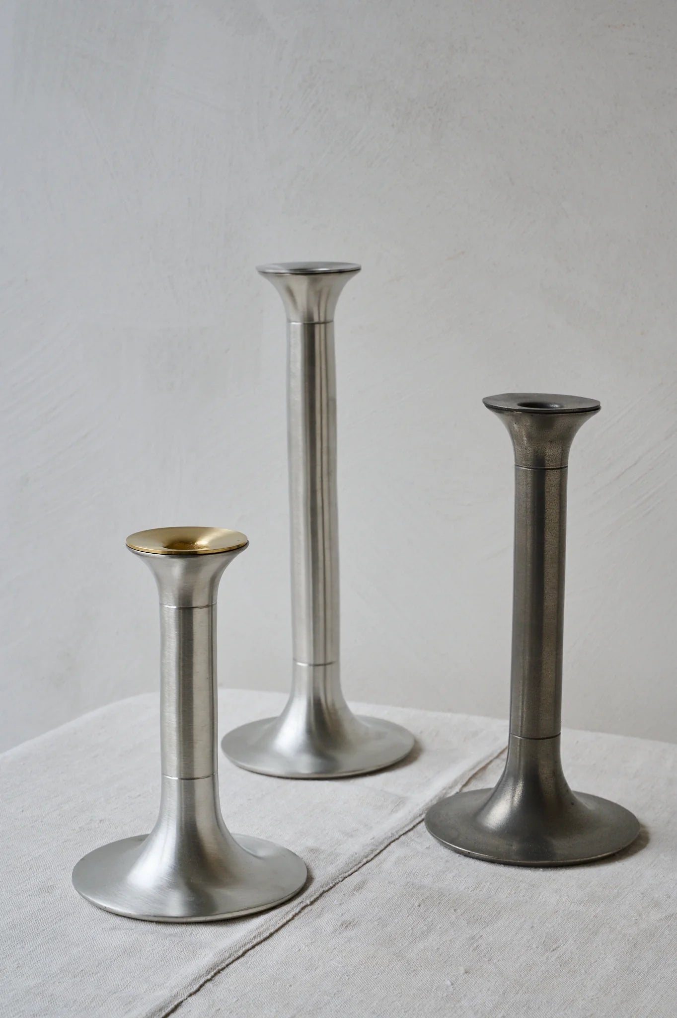Pewter Candlesticks