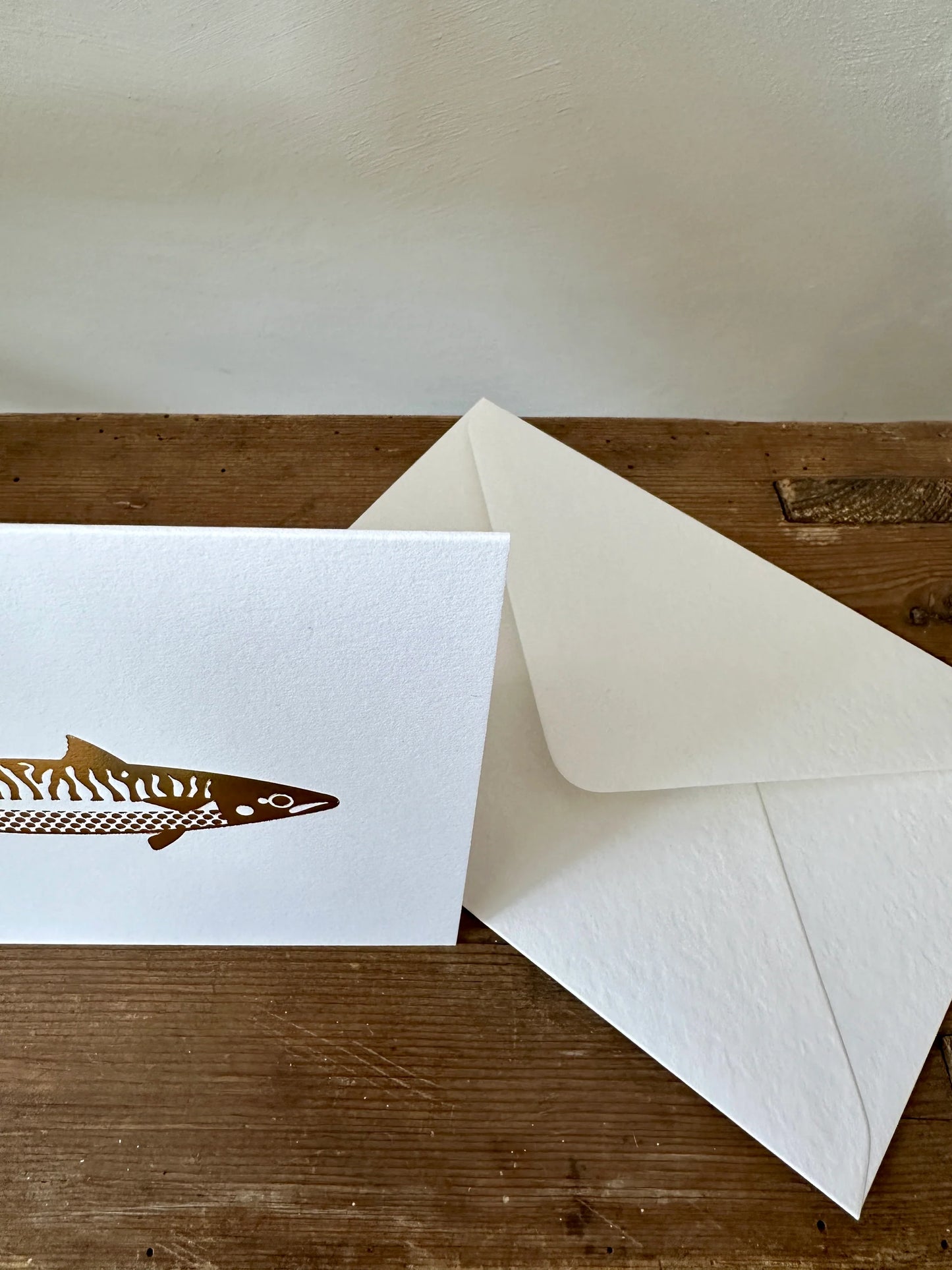 Gold Foil Fish Greeting Card