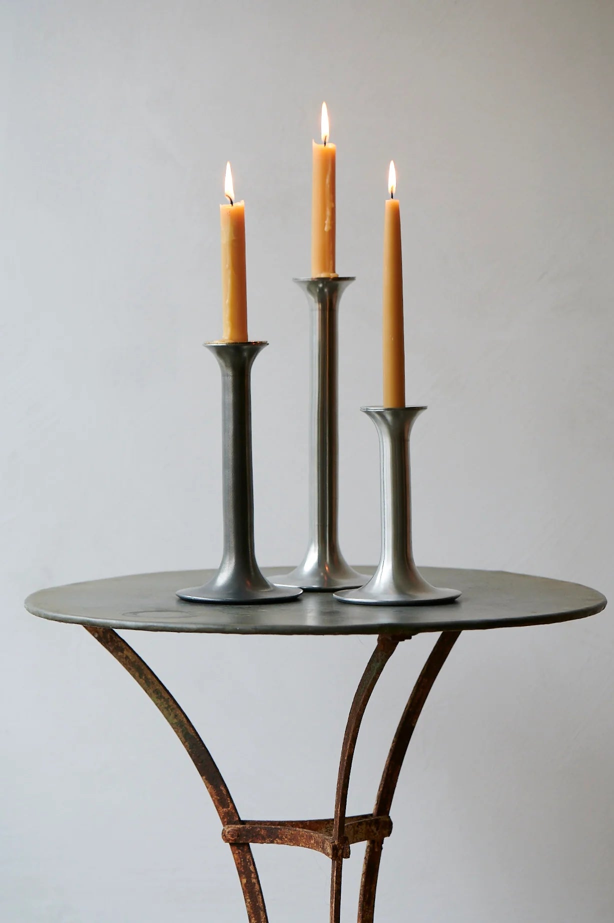 Pewter Candlesticks