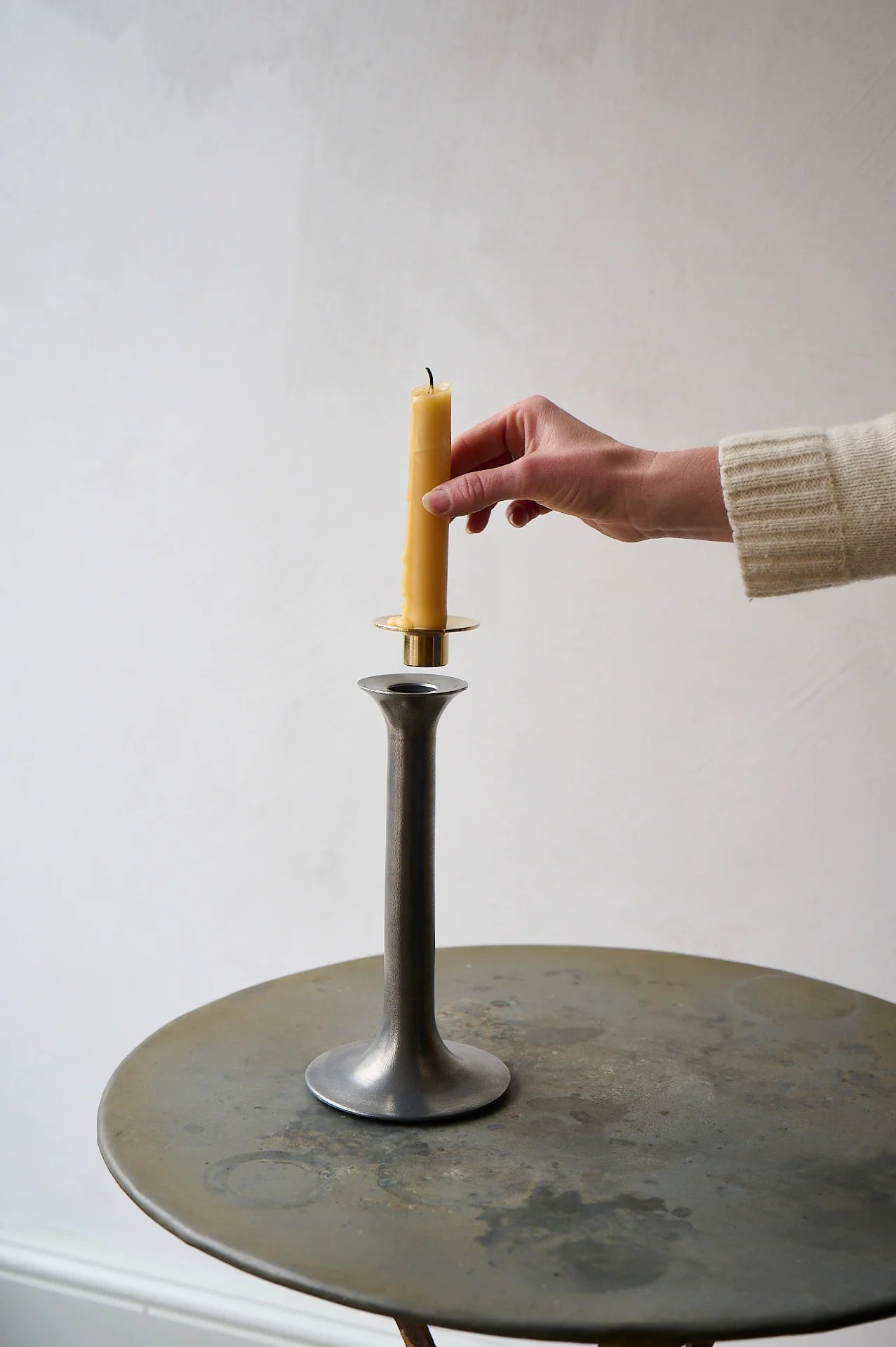 Pewter Candlesticks