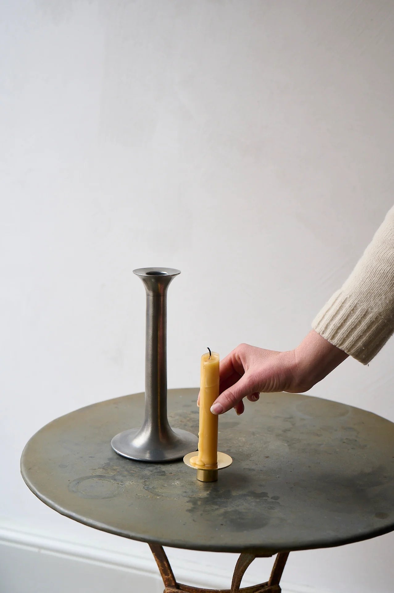 Pewter Candlesticks