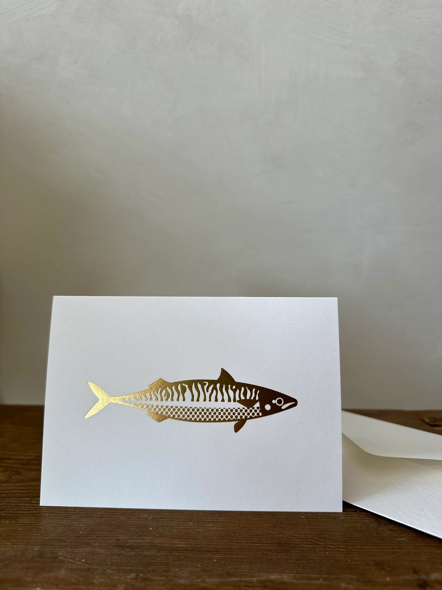 Gold Foil Fish Greeting Card