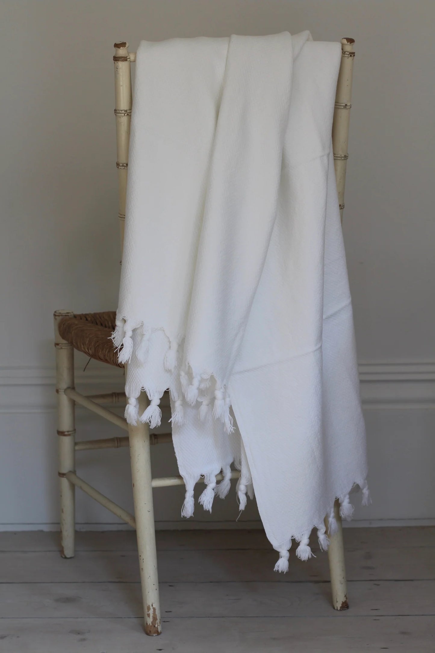 White Handmade Cotton Towels